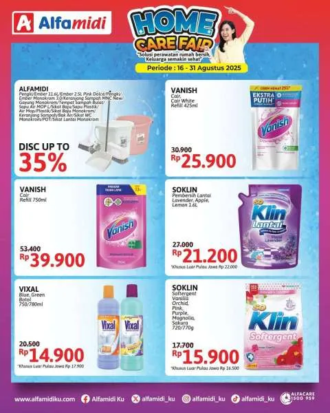 Promo Alfamidi Home Care Fair Periode 16-31 Agustus 2025