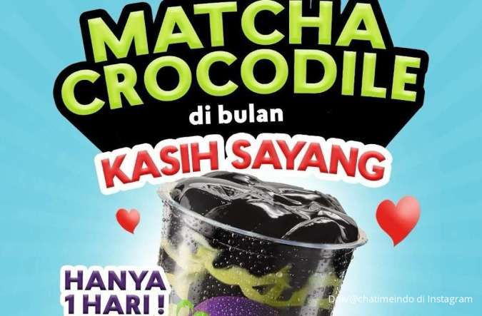 Promo Chatime Hanya Hari Ini 11 Februari 2025, Matcha Rp 10.000 Jelang Valentine