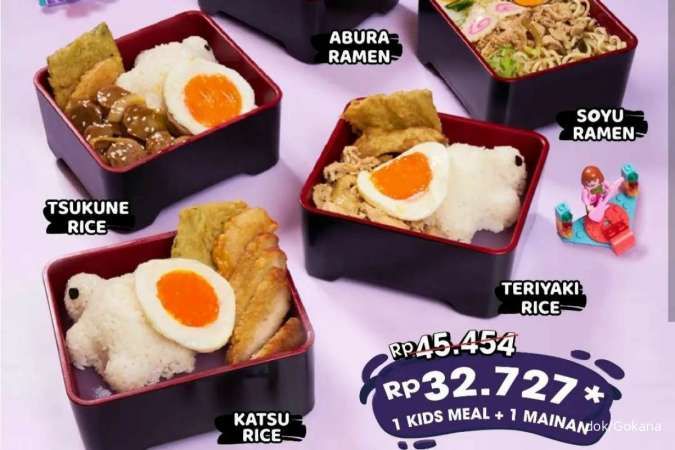 Promo Gokana Terbaru 2022, Beli 1 Menu Kids Meal Gratis Mainan Dream Band Block