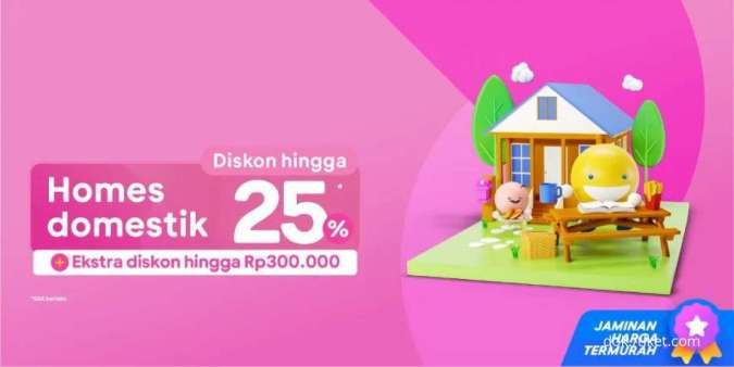 Promo Tiket.com Homes Domestik s.d 24 Juli 2022, Dapat Diskon Hingga 25%