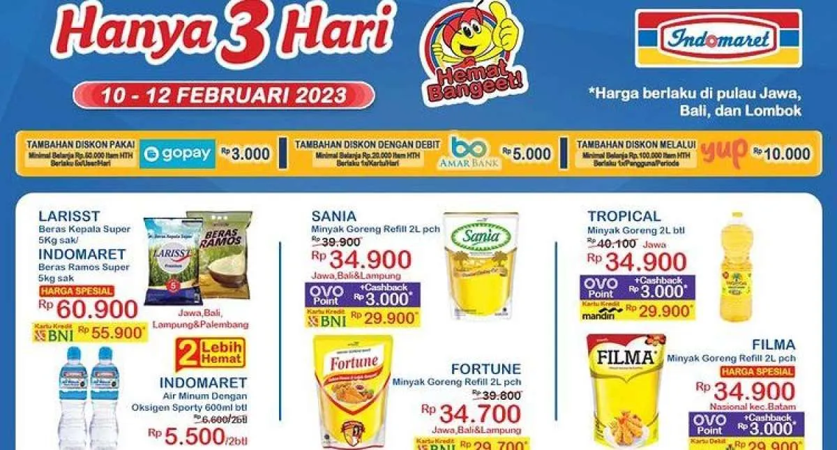 Promo JSM Indomaret 12 Februari 2023, Dapatkan Tambahan Diskon dengan Gopay 