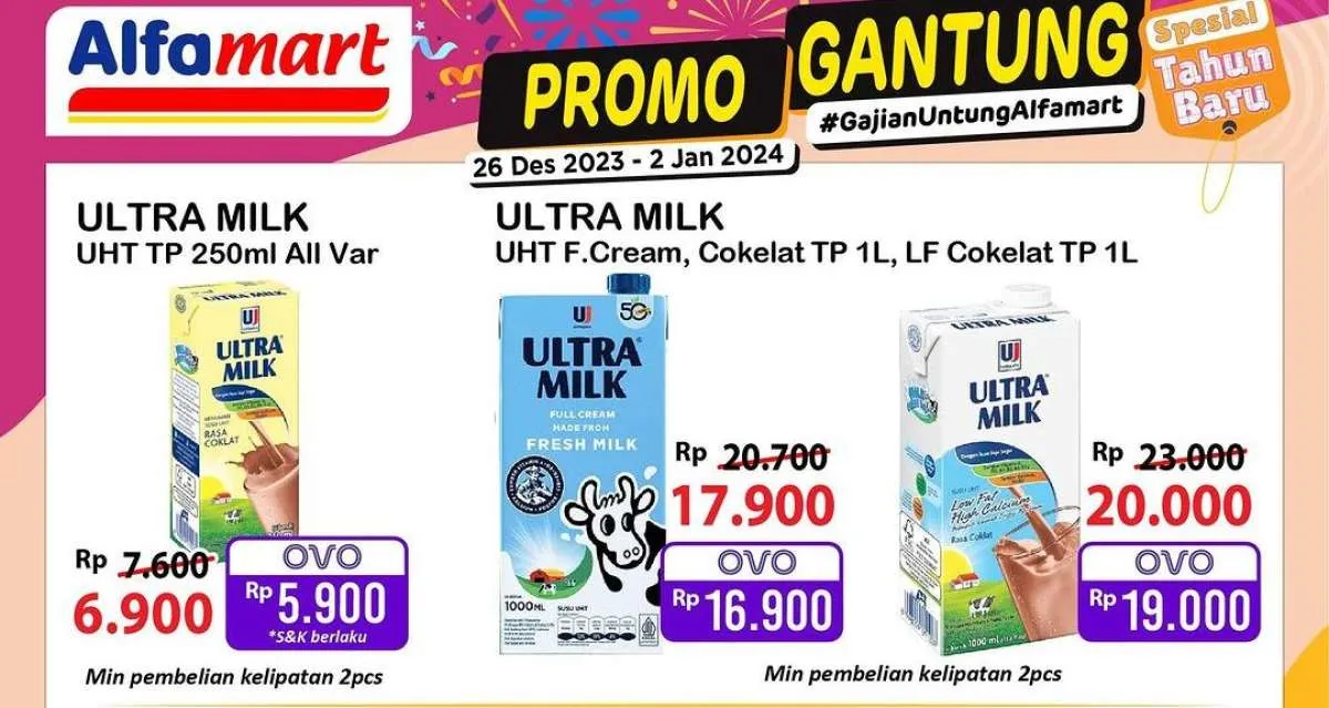 Promo Alfamart Gajian Untung Berakhir Hari Ini 2 Januari 2024, Harga Hemat dengan OVO