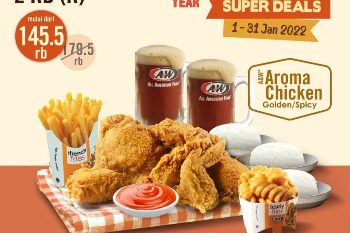 Promo A&W Januari 2022, Dapatkan Diskon Besar! 