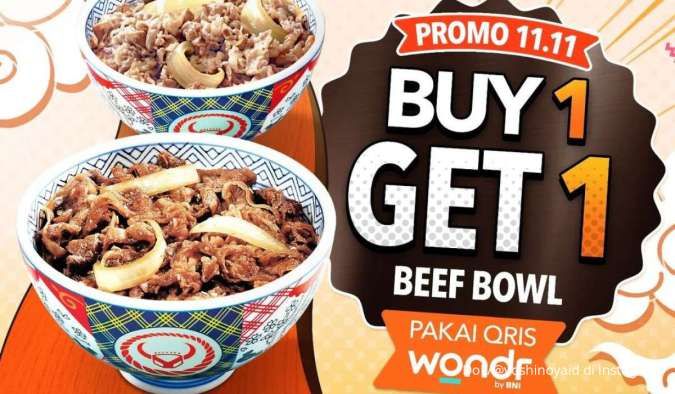 Promo 11.11 di Gokana & Yoshinoya Akan Berakhir, Ada Buy 1 Get 1 Pakai Wondr by BNI