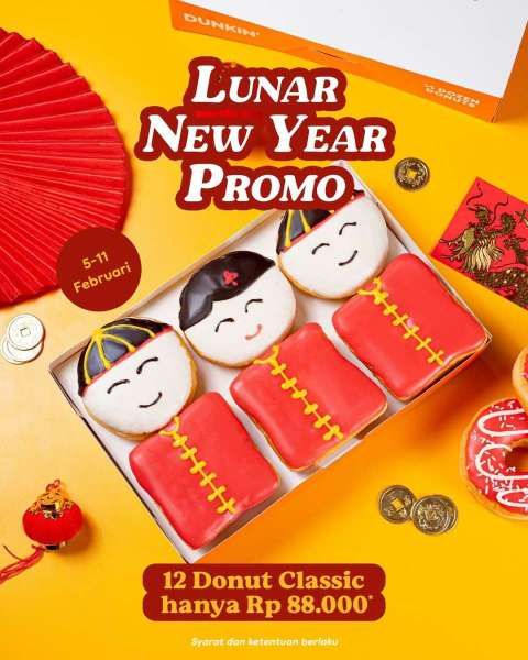 Promo Dunkin Spesial Imlek di Februari 2024