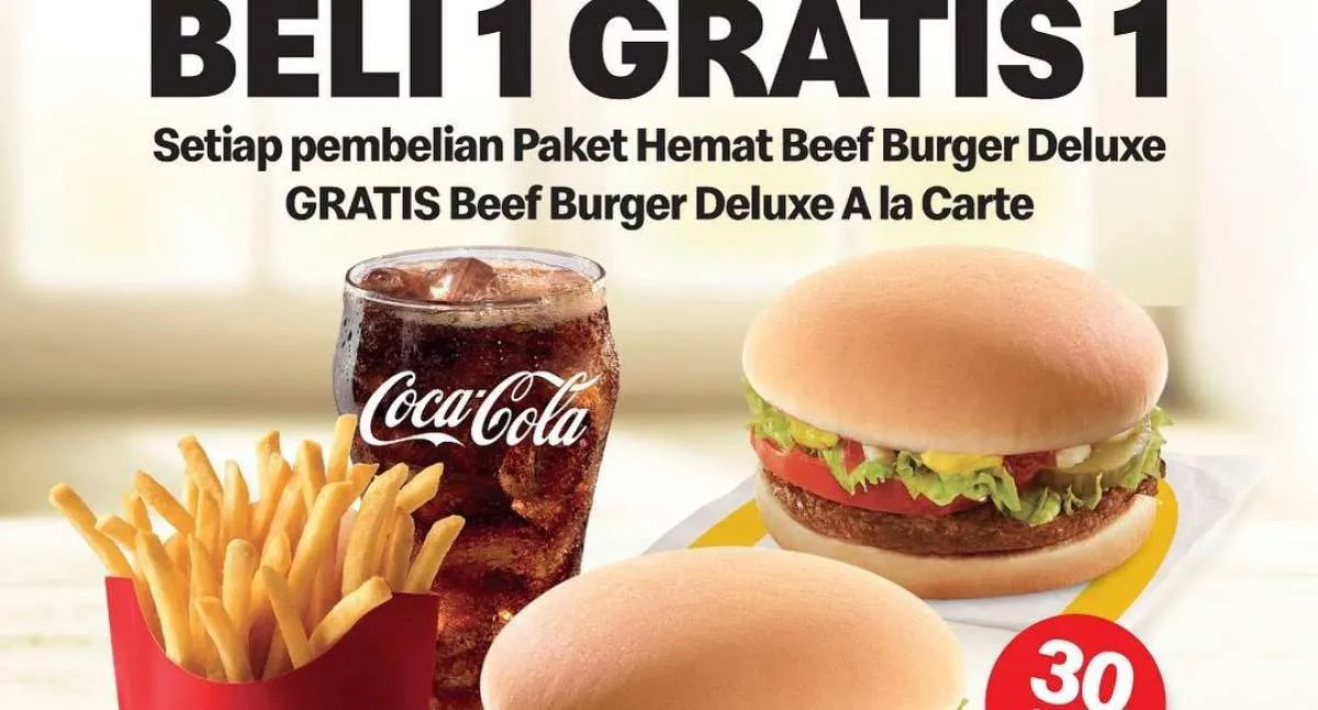 Promo McD Terbaru Hanya Hari Ini 30 Agustus 2023, Beli 1 Gratis 1 Khusus Drive Thru