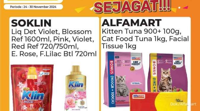 Promo Alfamart Paling Murah Sejagat 24-30 November 2024, Cat Food Diskon Rp 12.000