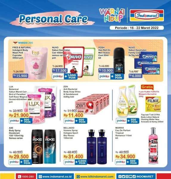 Promo Indomaret Super Hemat Mingguan Terbaru 16-22 Maret 2022