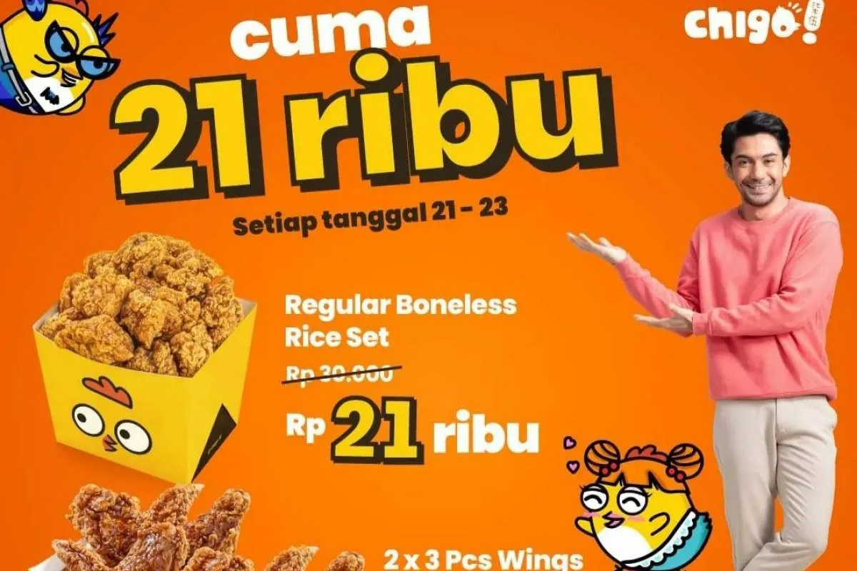 Promo Chigo 21-23 Juni 2022, Paket Super Irit 21 Chigo Diskon Serba Rp 21.000