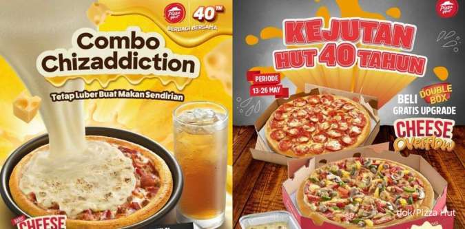  2 Promo Pizza Hut Mei-Juni 2024: Combo Chizaddiction-FREE Cheese Overflow