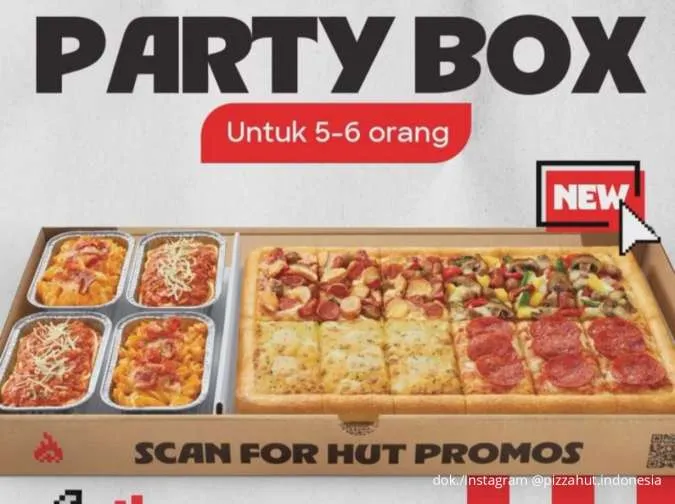 Tahun Baru Makin Seru dengan Promo Pizza Hut Party Box, 3 Menu dalam Satu Paket