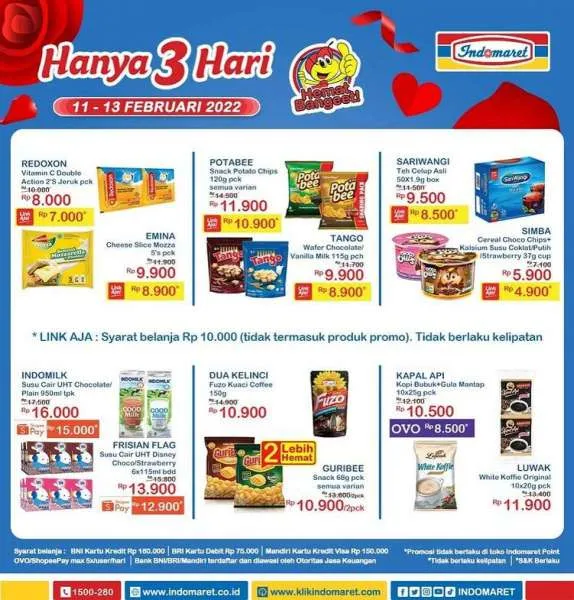 Promo JSM Indomaret Berlaku 11-13 Februari 2022