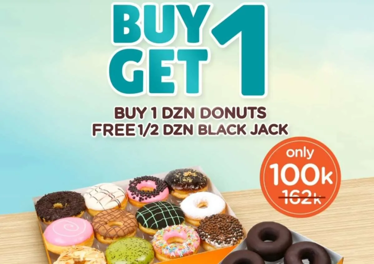 Promo JCO Khusus Supermal Karawaci 1-14 September, Buy 1 Get 1 Donuts