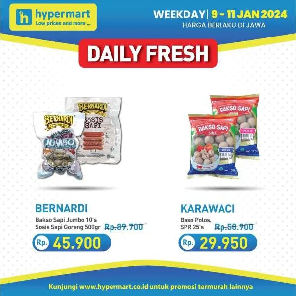 Promo Hypermart Hyper Diskon Weekday Periode 9-11 Januari 2024