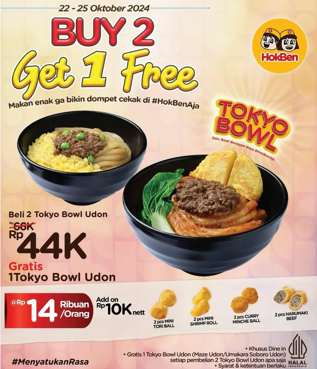 Promo Hokben Buy 2 Get 1 Free