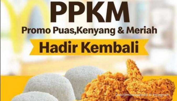 Promo McD PPKM Terbaru di Februari 2022, Beli 3 Ayam 3 Nasi Hanya Rp 49.000-an 