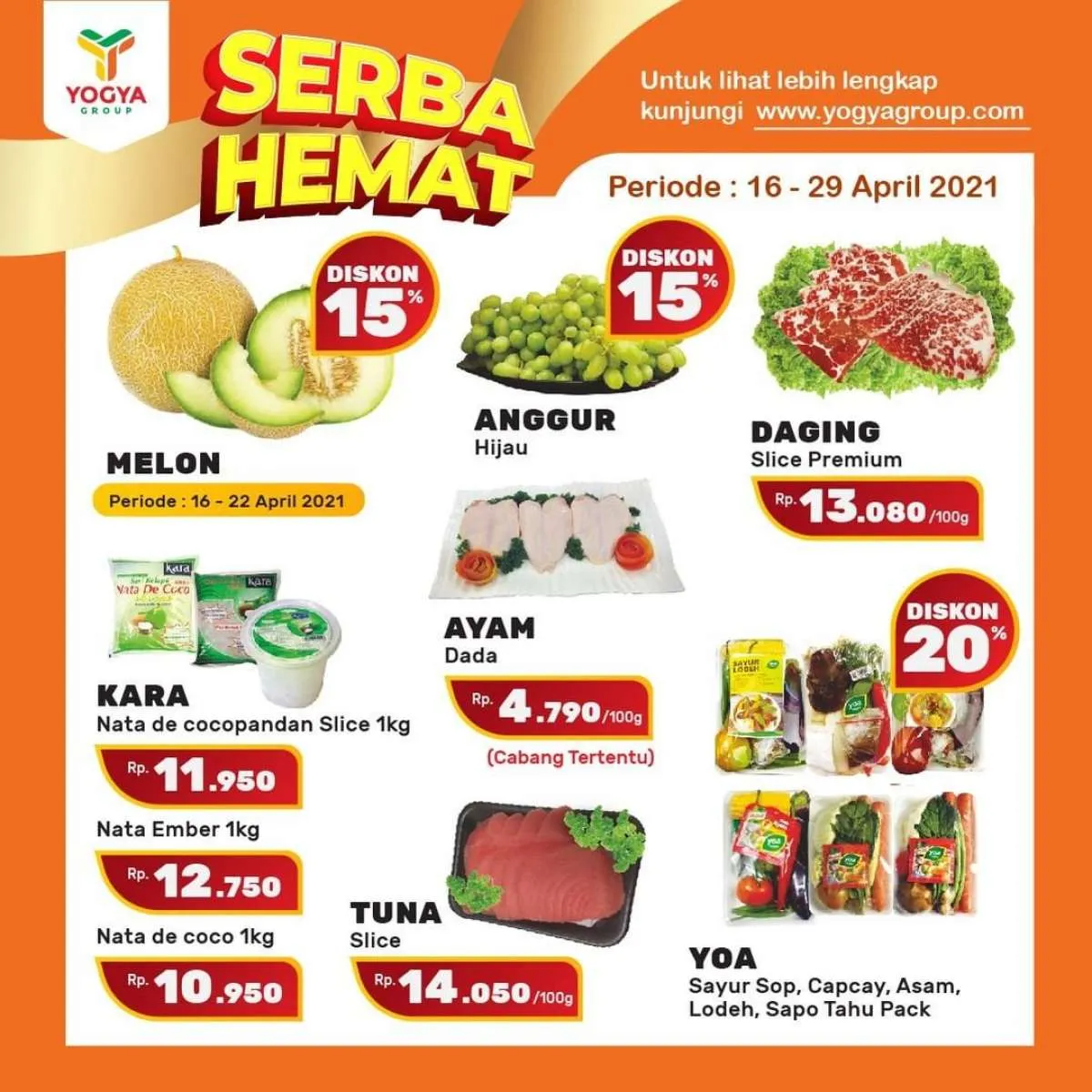Promo Yogya Supermarket hari ini 21 April 2021, Serba Hemat di hari kerja!