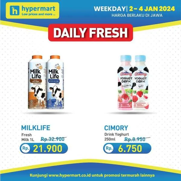 Promo Hypermart Hyper Diskon Weekday Periode 2-4 Januari 2023