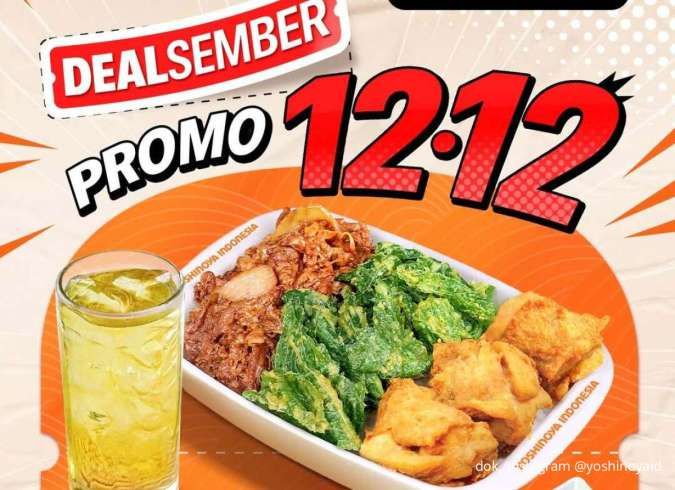 Hemat Besar 12.12! Promo Beli 1 Gratis 2 di Yoshinoya Mulai 12–18 Desember 2025