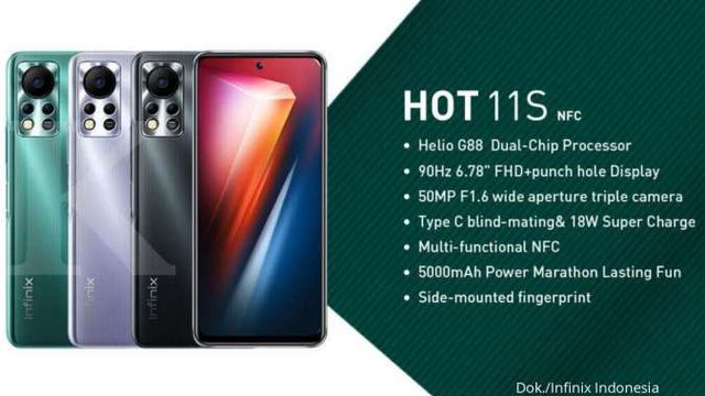 jual hp infinix hot 11s nfc