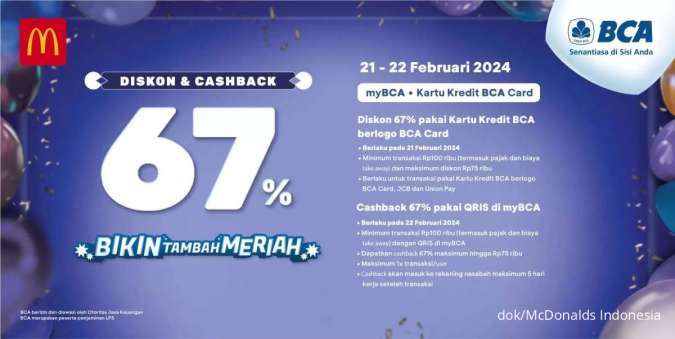 3 Promo McD 19-29 Februari 2024, Diskon 67% Ayam Goreng-Gratis Kaus Kaki Mekdi