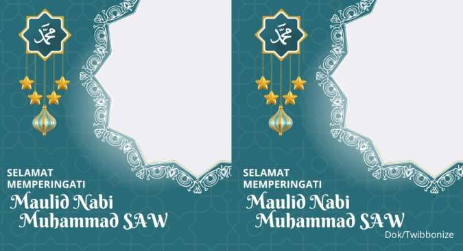 30 Twibbon Maulid Nabi Muhammad SAW 1446 H yang Jatuh pada 16 September 2024