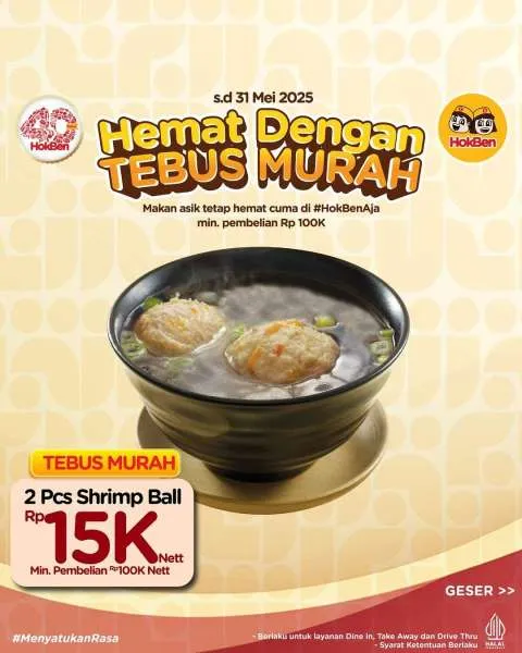 Promo Hokben Tebus Murah Shrimp Ball