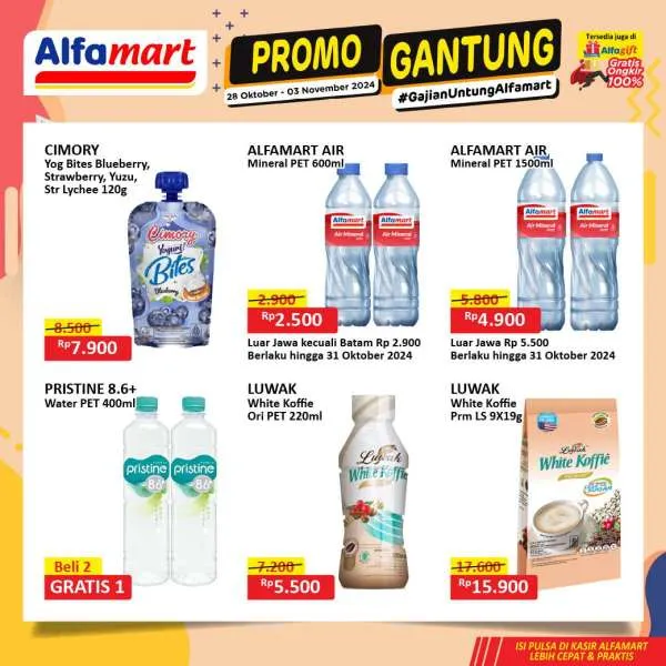 Promo Alfamart Gantung Periode 28 Oktober-3 November 2024