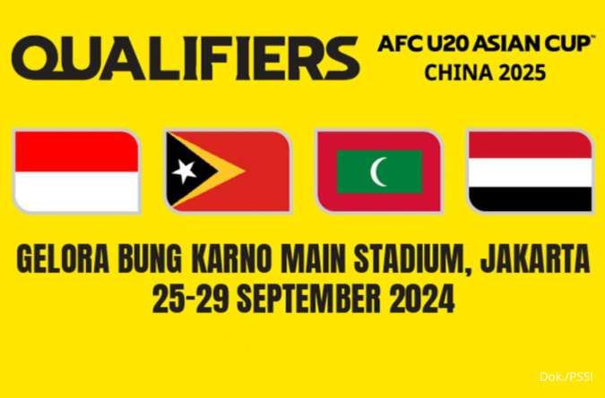 Daftar Harga & Link Pembelian Tiket Timnas U20 di Kualifikasi Piala Asia 2025