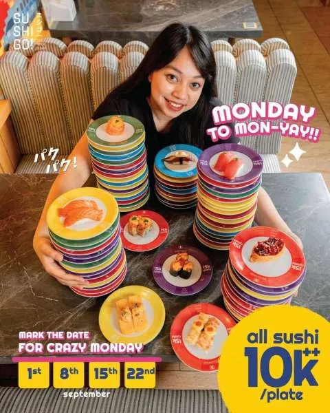 Promo Sushigo Tiap Senin Serba Rp 10.000