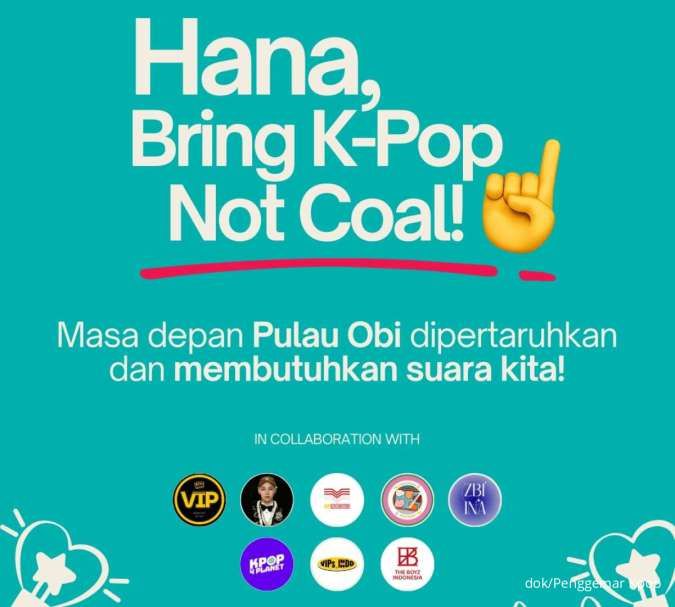 Penggemar K-Pop Serukan Hana Bank Hentikan Pendanaan Batubara di Indonesia