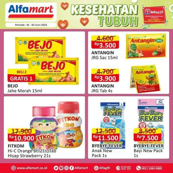 Promo Alfamart Kesehatan Tubuh Periode 16-30 Juni 2023