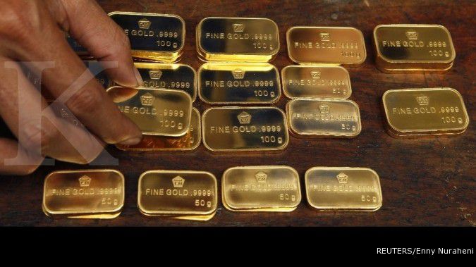 Penguatan dollar surutkan minat investor atas emas