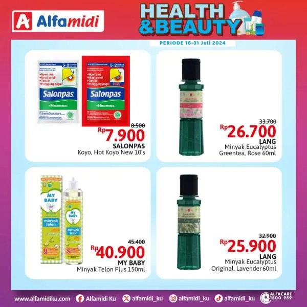 Promo Alfamidi Health & Beauty Periode 16-31 Juli 2024