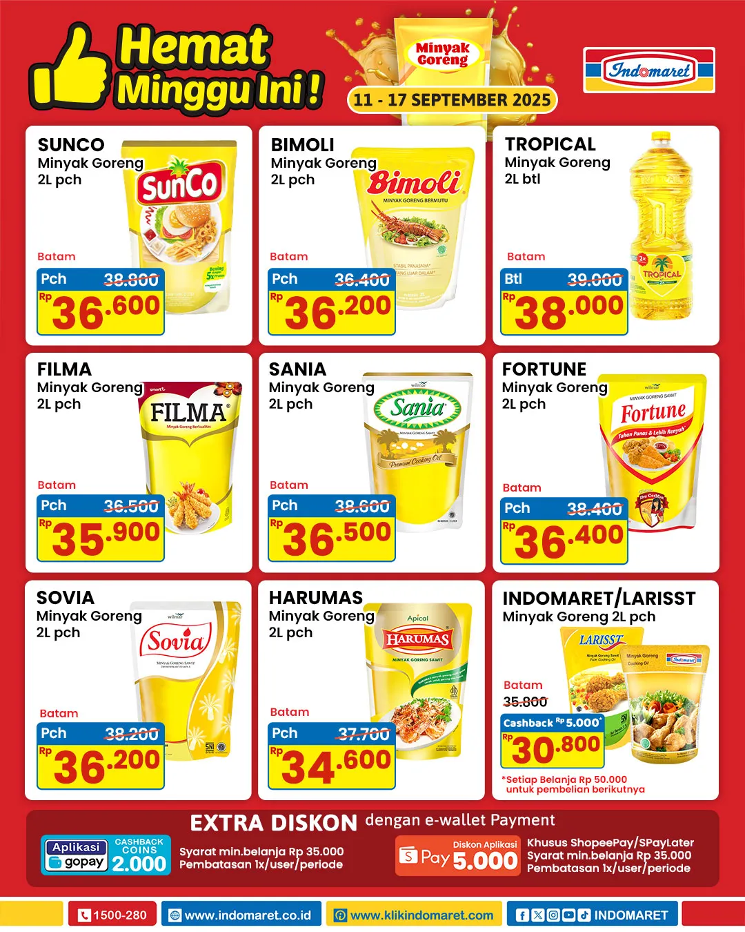 Promo Minyak Goreng Indomaret Periode 11-17 September 2025