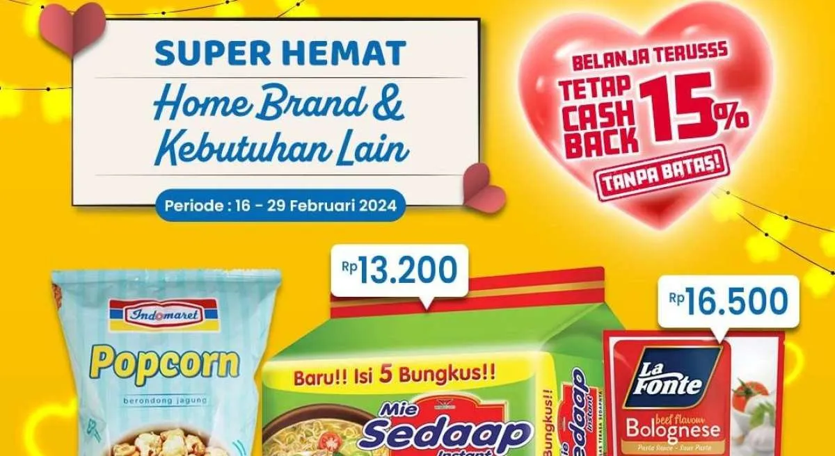 Promo Indomaret Super Hemat Sampai 29 Februari 2024, Ada Promo Beli 2 Lebih Hemat
