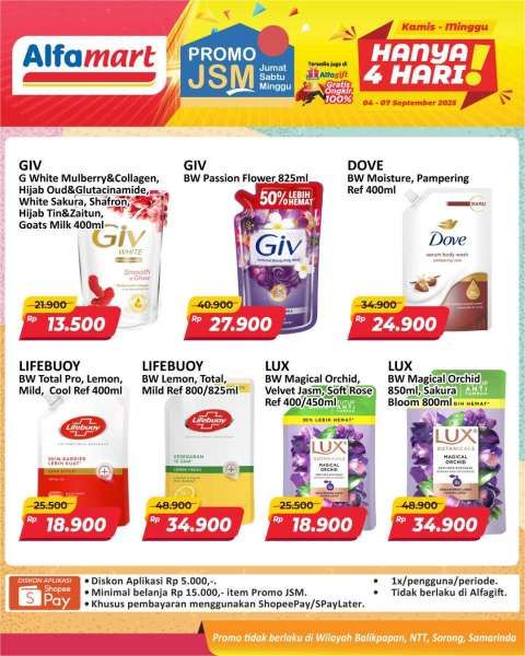 Promo JSM Alfamart 4-7 September 2025