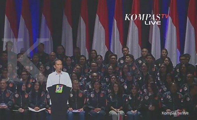 Jokowi menyasar generasi milenial dalam pidatonya 'Optimis Indonesia Maju'