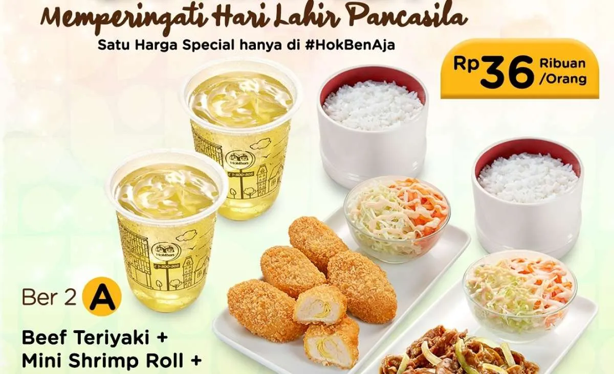 Promo HokBen Hari Lahir Pancasila, Makan Hemat Berdua Berakhir Hari Ini 5 Juni 2025