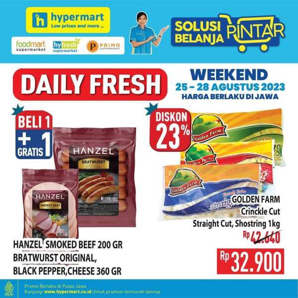 Katalog Harga Promo JSM Hypermart Terbaru 25-28 Agustus 2023, Promo Daily Fresh