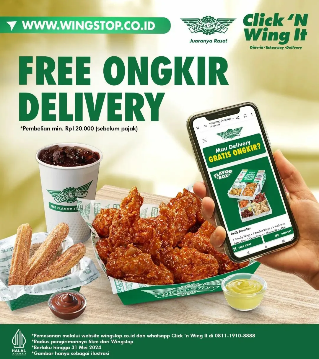 Wingstop Free ongkir