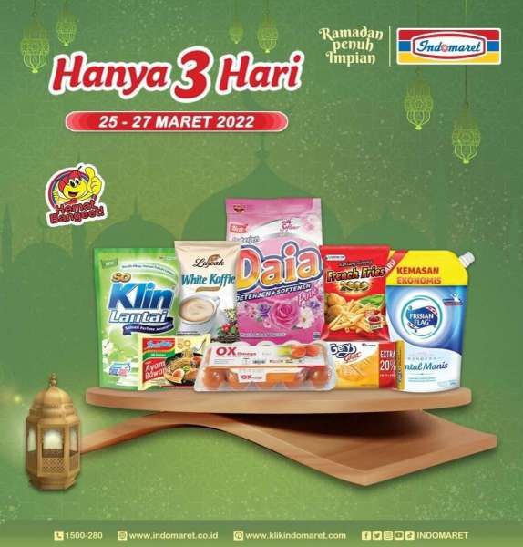 Katalog Promo Indomaret Hanya 3 Hari Periode 25-27 Maret 2022