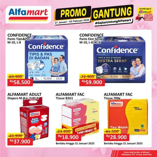 Promo Alfamart Gantung Periode 27 Januari-2 Februari 2025