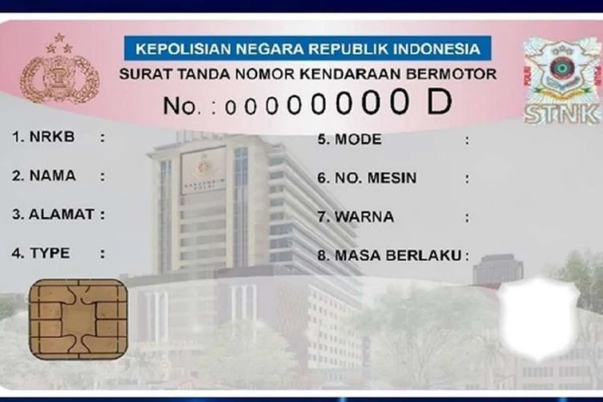 Tidak lagi berupa kertas, begini wujud STNK kartu