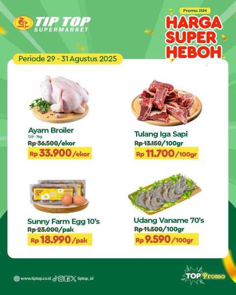 Promo JSM Tip Top 29-31 Agustus 2025