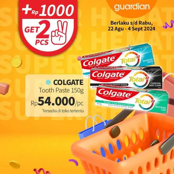 Promo Guardian Super Hemat Periode 22 Agustus-4 September 2024