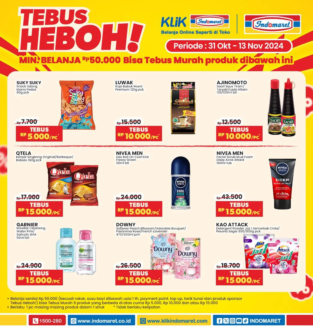 Promo Akhir Bulan Indomaret Periode 31 Oktober-6 November 2024