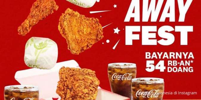 Promo KFC Agustus 2023, Paket Makan Hemat Bertiga Lewat Take Away dan Drive Thru