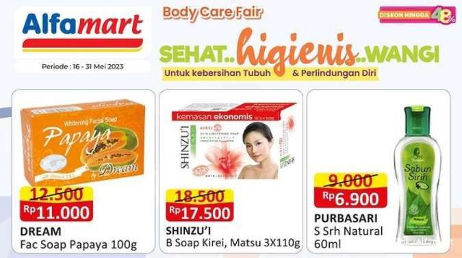 Promo Alfamart Personal Care Fair, Aneka Body Wash hingga Shampoo Diskon s/d 48%