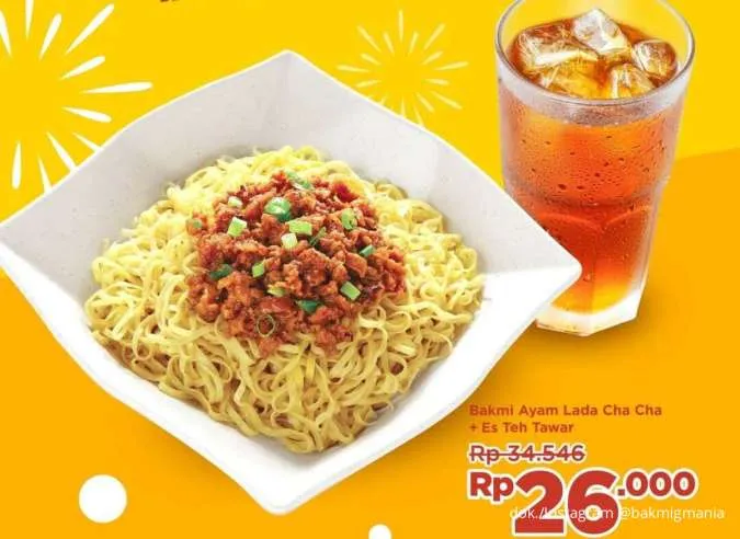 Promo Bakmi GM Spesial Awal Tahun, Paket Bakmi Ayam & Minum Cuma Rp 26.000